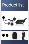 Bt62 Motosiklet Kask Kulaklığı Bluetooth Intercom 2 Intercom Bağlantılı-3