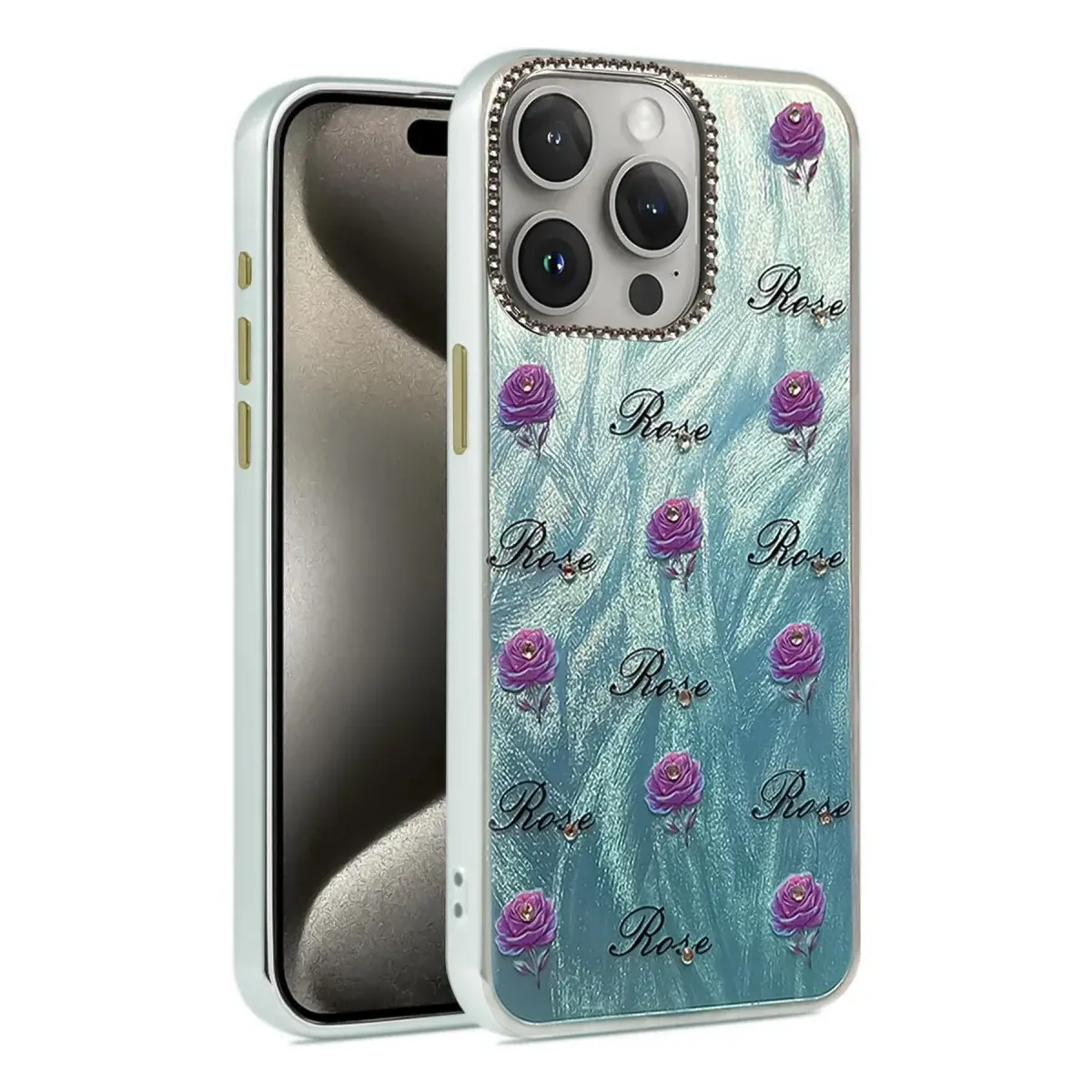 Apple İphone 15 Pro Kılıf Blade Aynalı Desenli Kapak - Desen 9