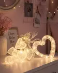 Kalp Figürlü LED Neon Dekor Işığı Romantik Ortam Aydınlatması-1