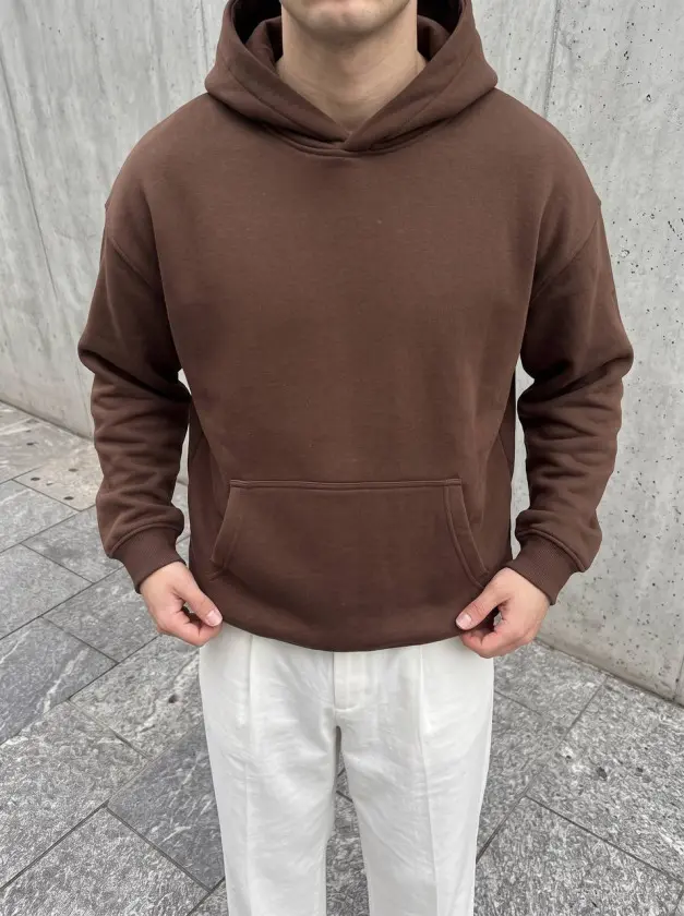 Erkek Kapüşonlu Sweatshirt-1 Erkek Kapüşonlu Sweatshirt-1