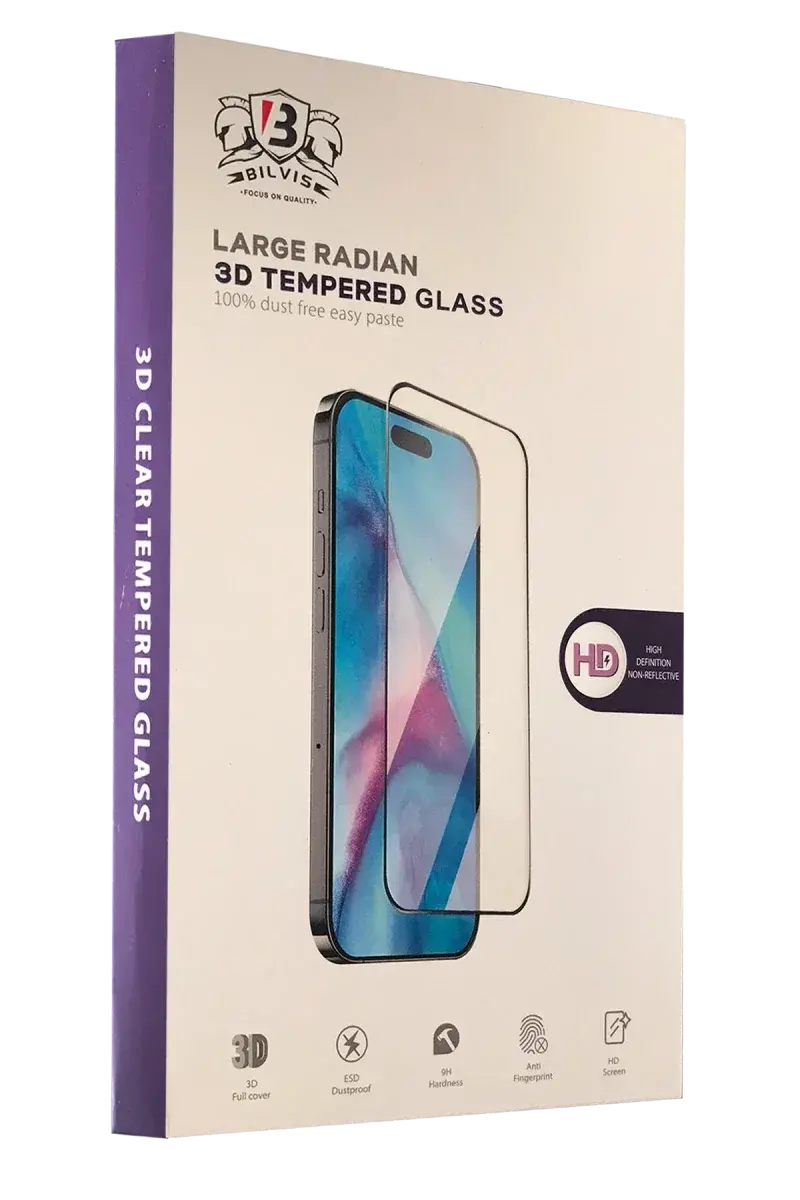 Apple iPhone 16 Pro Bilvis 3D Radian Cam Ekran Koruyucu