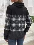 Kadın Uzun Kollu Balıkçı Yaka Bağcıklı Desenli şardonlu Dalgıç Bluz-4