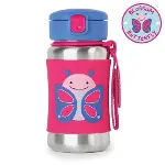 Skip Hop Zoo Pipetli Paslanmaz Çelik Suluk 350 ml Kelebek-1