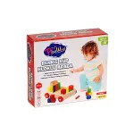 PlayWood Ahşap Renkli Küp Bloklu Araba 312-3