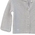 Andywawa AC24333 Basic Bebe Ceket Grey Melange-3