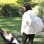 M&Y Dust Deri Anne Bebek Bakım Sırt Çantası 7130 Gri-4