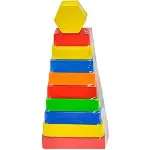 PlayWood Dikdörtgen Renkli Kule 393-2