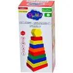 PlayWood Dikdörtgen Renkli Kule 393-1