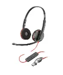Poly BW 3220 Stereo USB-C HS +USB-C/A-19