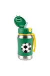 Skip Hop Zoo Pipetli Paslanmaz Çelik Suluk 350 ml Futbol-2