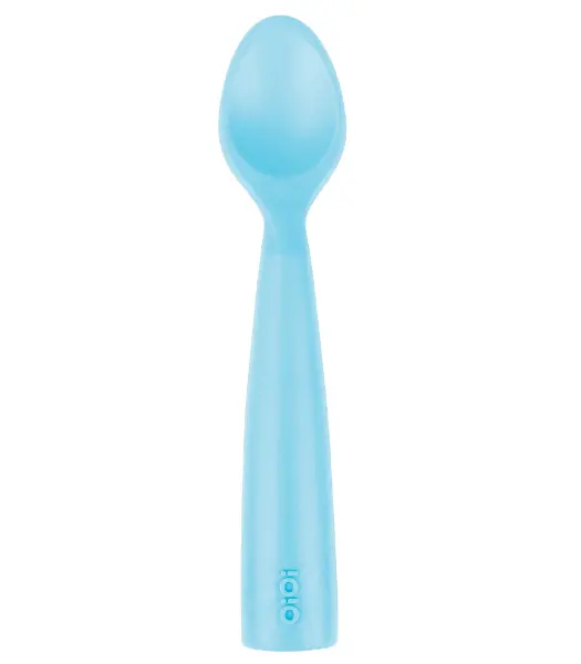 OiOi Nam Nam Silikon Mama Kaşığı Mineral Blue