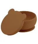 OiOi Silikon Kapaklı Kase Woody Brown-2