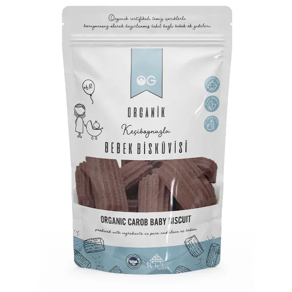 OG Natural Organik Keçiboynuzlu Bebek Bisküvisi 150gr