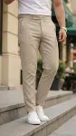 Erkek Toka Detaylı Oldmoney Kumaş Pantolon-2