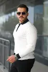 Erkek Kol Ve Yaka Detaylı Uzun Kollu Triko-2