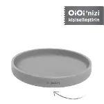 OiOi Basics Mama Tabağı Powder Grey-2