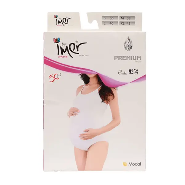 İmer Hamile Çıt Çıt Body 9253 DLST White