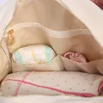 M&Y Dust Deri Anne Bebek Bakım Sırt Çantası 7130 Krem-5