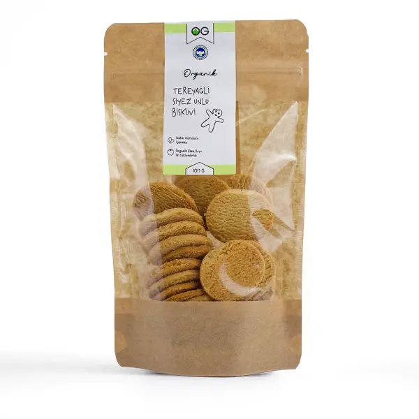 OG Natural Organik Tereyağlı Siyez Unlu Bisküvi 100 Gr