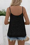 Kadın Ip Askılı V Dantel Yakalı Dantel Bluz-3