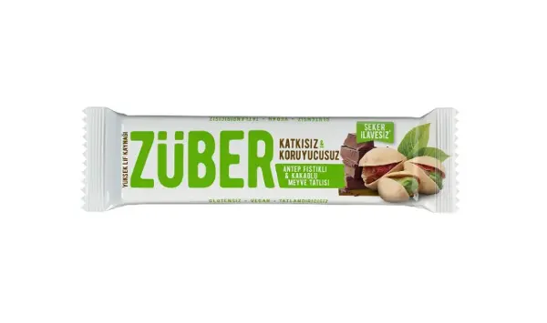 Züber Antep Fıstıklı ve Kakaolu Meyve Barı 40 Gr