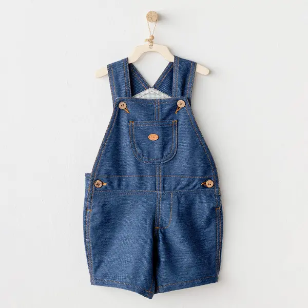 Andywawa AC25932 Casual Bebek Salopet İndigo