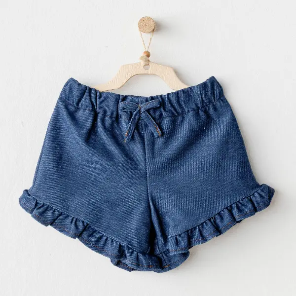Andywawa AC25938 Casual Bebek Şort İndigo