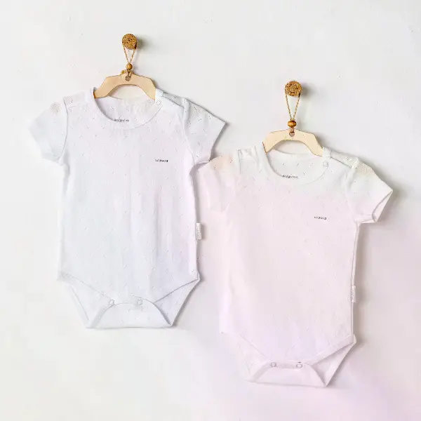 Andywawa AC25554 Sleeve Jacquard 2'Li Basic Body White Snow