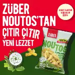 Züber Noutos Fırın Nohut Cipsi 55 Gr Yoğurt ve Mevsim Yeşillikleri-4