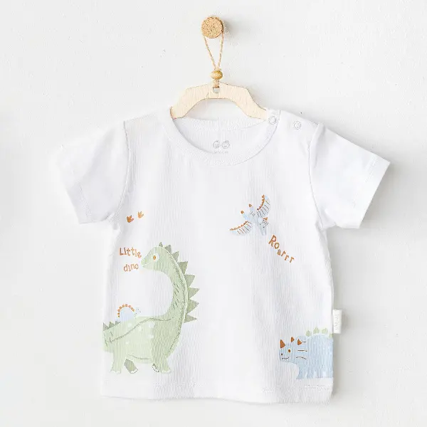 Andywawa AC25978 Casual Bebek Tshırt White