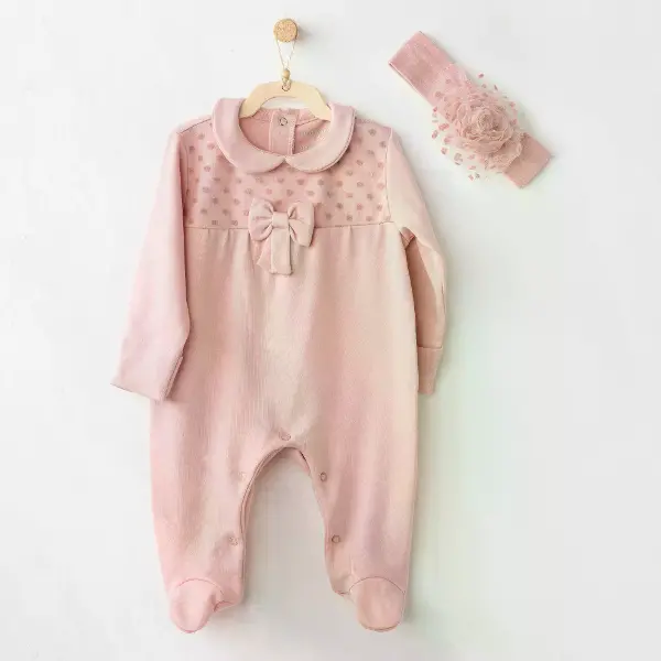 Andywawa AC26242 Little Leopard Tulum Takım Pink