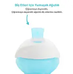 Munchkin Click Lock Isırmaya Dayanıklı Emzikli Bardak 9 Ay+ 296 ml 90063 DLST Mavi-2