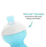 Munchkin Click Lock Isırmaya Dayanıklı Emzikli Bardak 9 Ay+ 296 ml 90063 DLST Mavi-3