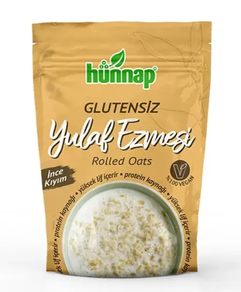 Hünnap Glutensiz İnce Kıyım Yulaf Ezmesi 300 Gr