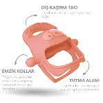 Mochi Diş Kaşıyıcı Somon-2