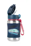 Skip Hop Zoo Pipetli Paslanmaz Çelik Suluk 350 ml Tren-2