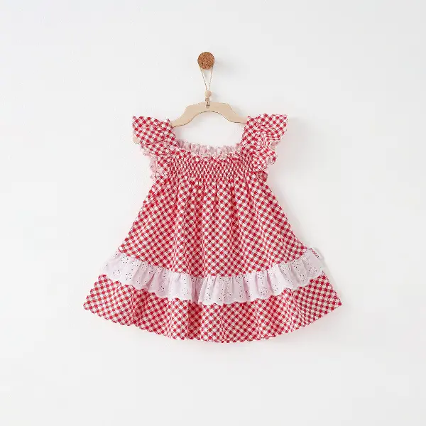 Andywawa AC26689 Herry Chatty Elbise Red