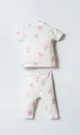 U.S. Polo Gömlek Pijama Takımı USB2988 Beyaz-Pudra-4
