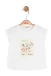 NK Smiling Tshirt 31600 Ekru Mavi-2