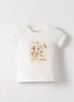 NK Smiling Tshirt 31600 Ekru Mavi-1