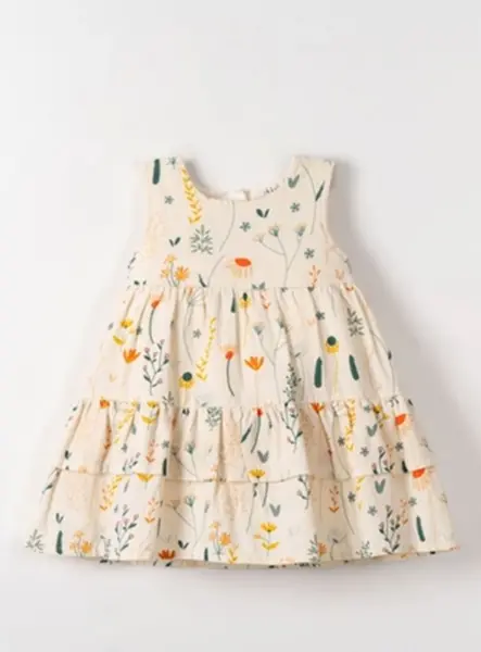 NK Sunflower Elbise 71603 Krem