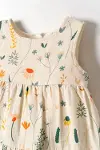 NK Sunflower Elbise 71603 Krem-3