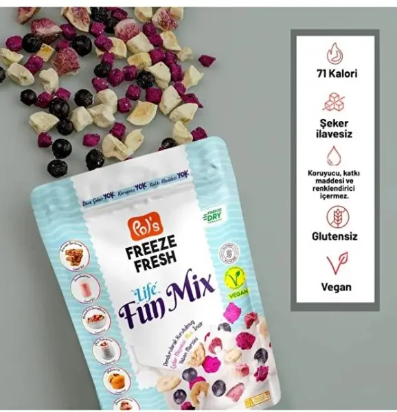 Pol's Freeze Fresh Dondurularak Kurutulmuş Fun Mix 20 g