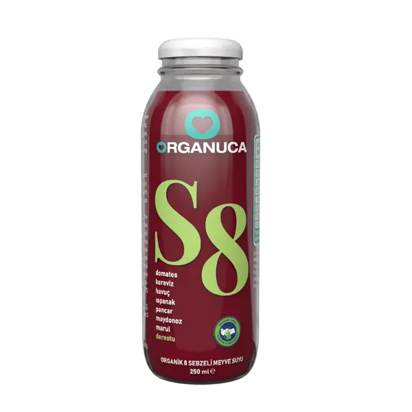 Organuca Organik S8 Meyve & Sebze Suyu 250ml