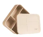 OiOi Beslenme Kutusu Bento Bubble Beige-1