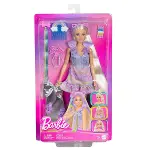 JCT72 Barbie Upuzun Muhteşem Saçlı Bebek - Saç Tasarım Oyun Seti-1