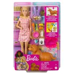 HCK75 Barbie ve Yeni Doğan Köpekler Oyun Seti, Barbie ve Hayvanları-1