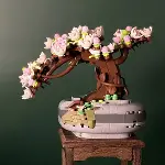 LZ1661 LOZ Eternal Flowers Serisi - Pembe Sakura Kiraz Ağacı 426 Parça Yapım Seti-2