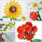 LZ1659 LOZ Eternal Flowers Serisi - ''Her Zaman Güneşe Doğru'' 568 Parça Yapım Seti-4