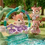 5801 Sylvanian Families Geyik Bebekler ve Çiçekli Salıncak Seti +3 yaş-3